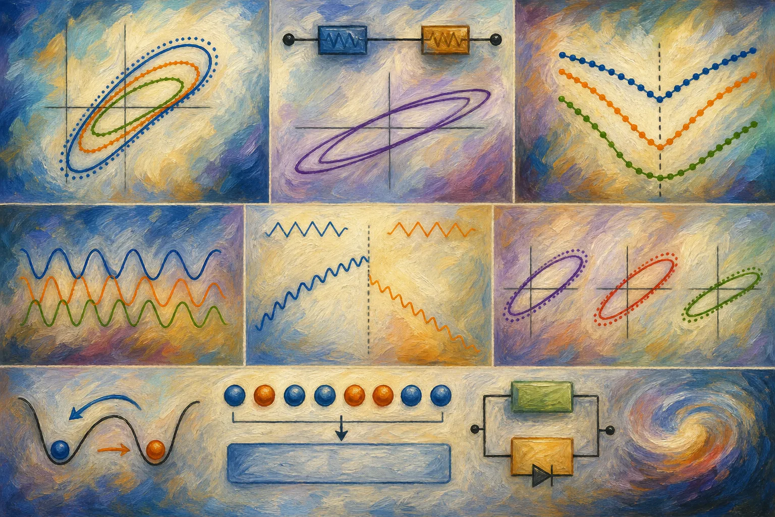 Artistic AI rendering of the metastable switch memristor model.